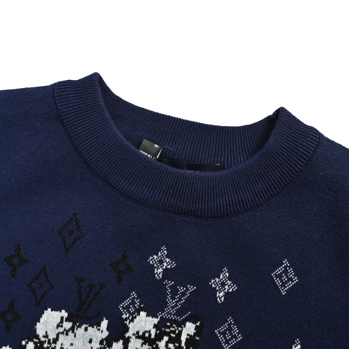 Louis Vuitton/Louis Vuitton Year of the Horse intarsia colorblock jacquard knitted short sleeves